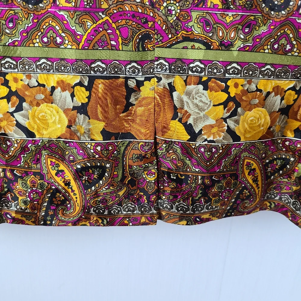 Anne Crimmins for Umi Collections Silk Paisley Baroque Vintage Blazer